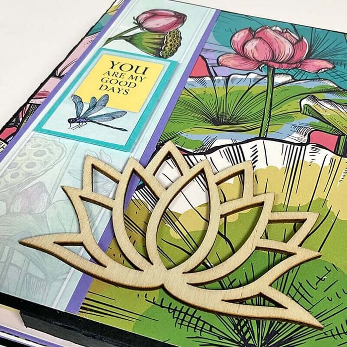 Create an Interactive Journal featuring the Lotus kit.