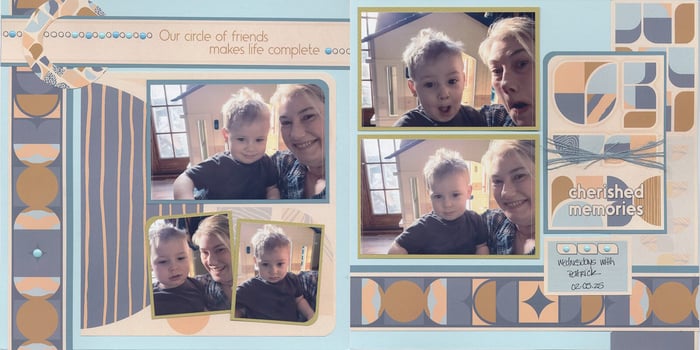 Round and Round Page Kit - Layout 7 & 8