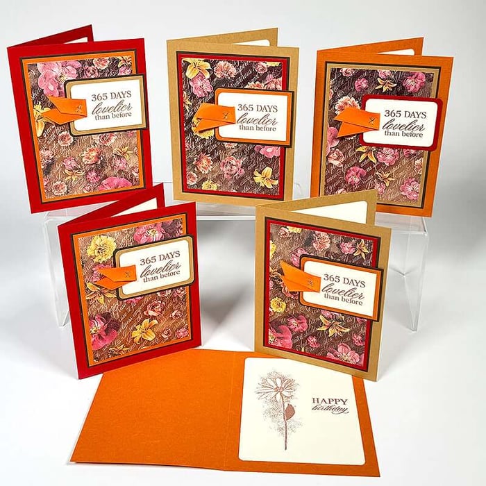 Card Making by the Batch with Coming Up Roses