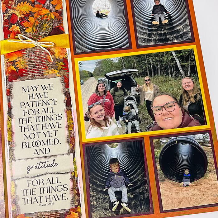 Autumn Glow Page Kit Tour—Before and after photos.