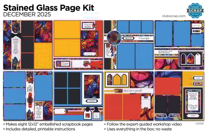 Stained Glass Page Kit
