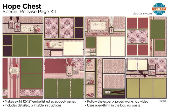 Hope Chest Special Release Page Kit