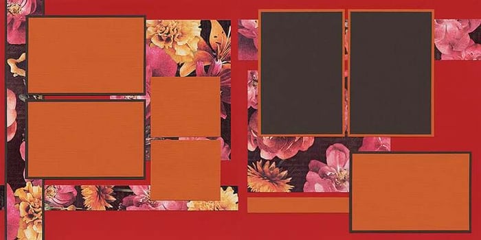 Coming Up Rosest Make 'n Take Layout - Blank