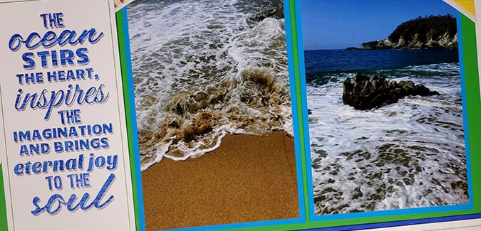 Surf Shop Layouts - Scrap your favorite water memories.