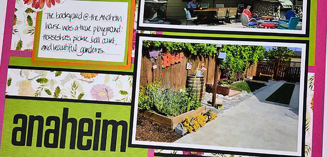 May Bonus Formula - A pair of Bright Blooms layouts.