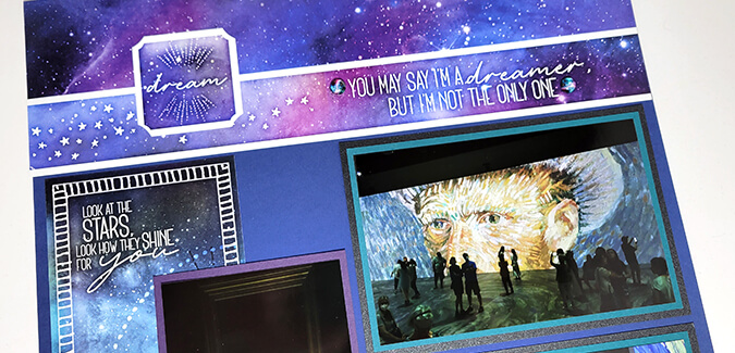 Galaxy Page kit - See the layouts before and after photos!