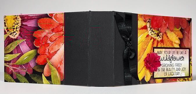 Make a gorgeous 5x7 handmade book featuring Bright Blooms.