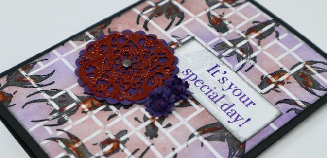 Stencil Embossing Pop Technique - Join the challenge!