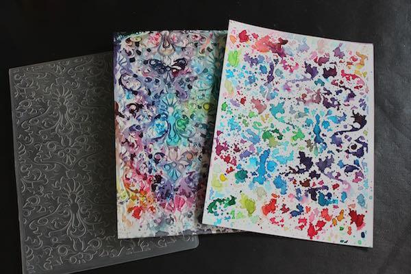 Color Burst Embossing Folder Technique