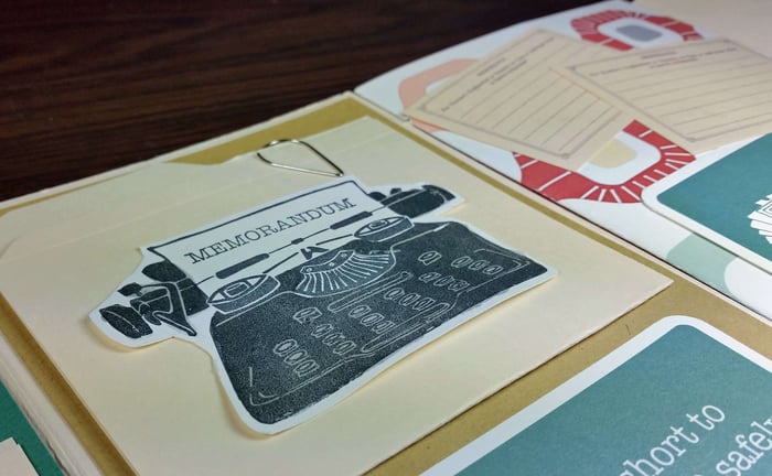Office Space File Folder Mini Book