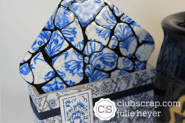 Delft Stencil Faux Tile Technique