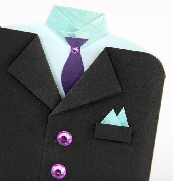 Tuxedo Card featuring the Night at the Met Club Stamp Kit