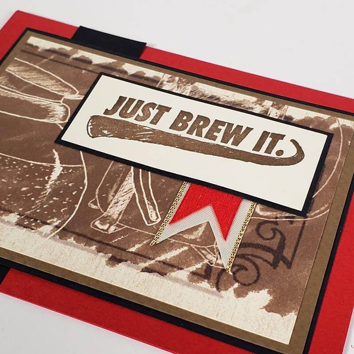 Coffeehouse Notecard Carrier and Stamped Cards
