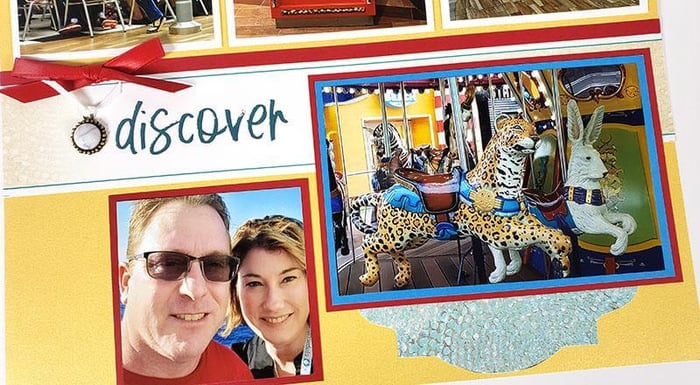 Turquoise Layouts - Scrappin' cruise memories.