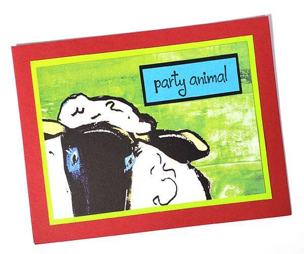 Farm Critters Notecard Carrier - A closer look.