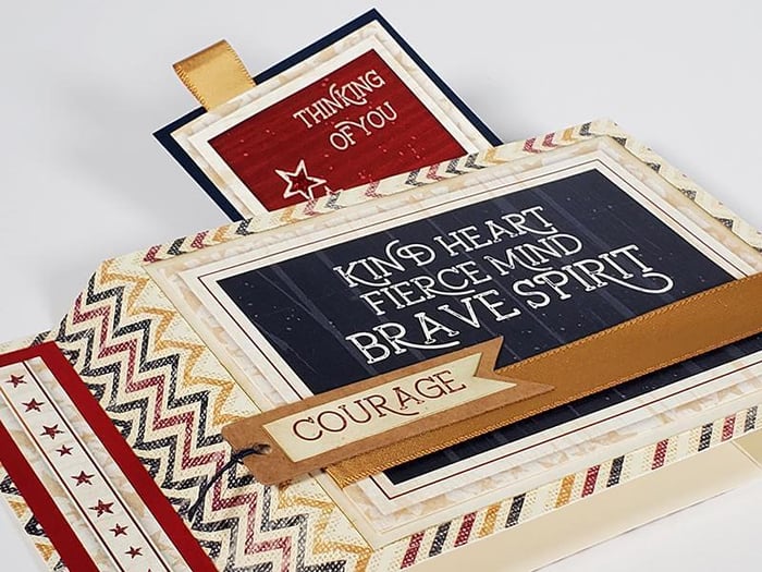 Vintage Americana Cards - Courage, bravery and gratitude.