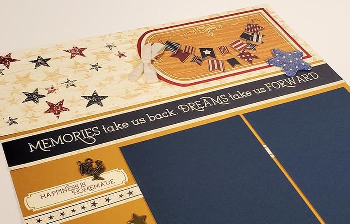 Vintage Americana Pages - Eight layouts and zero scraps!