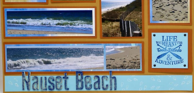 Rainy Day Pages - Scrapping a day at the beach!