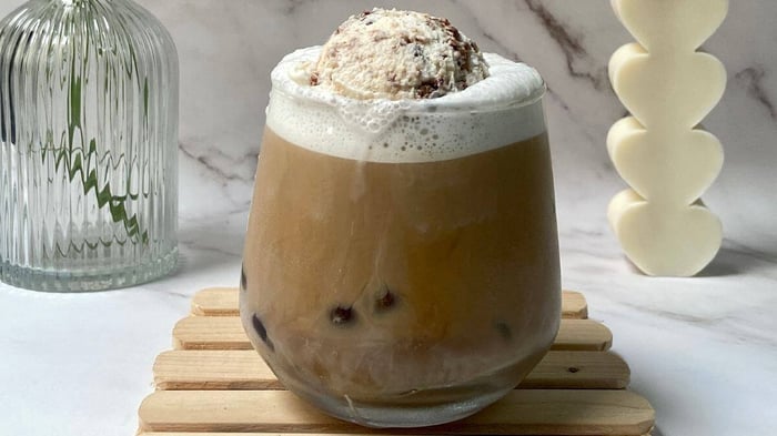 Hazelnut Ice Cream Latte in 3 Easy Steps