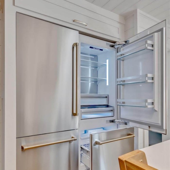 ZLINE built-in refrigerator in a luxury kitchen