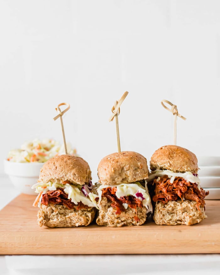 Honey BBQ Jackfruit Sliders
