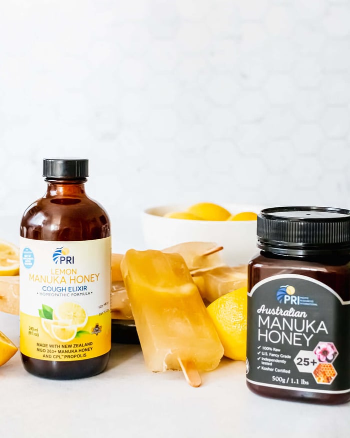 Lemon Orange Honey Sore Throat Popsicles
