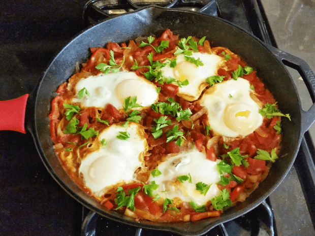 Shakshuka- Eggs In Spicy Tomato Sauce
