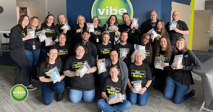 Vibe Credit Union Employees Volunteer to Support The Clean Love Project
