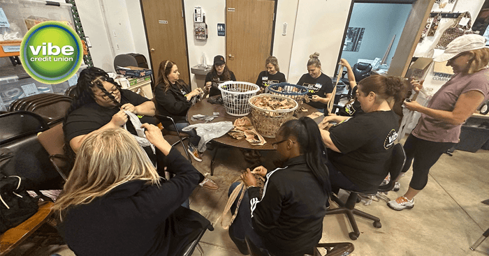 Vibe Credit Union employees volunteer 300+ hours in collaboration with Disaster Relief at
