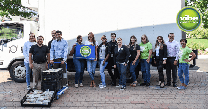 Vibe Credit Union Partners with Metro Food Rescue During Novi Branch Ribbon Cutting Event