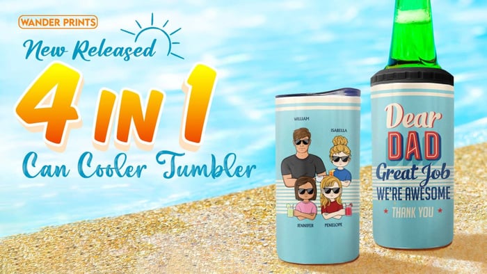 4 in 1 Can Cooler Tumbler - New Released Product