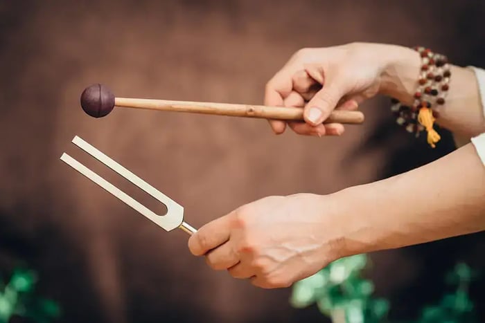 how tuning forks affect the nervous system