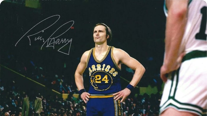 Rick Barry former NBA player and national pickleball champion competing in his 80s