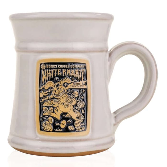 White Rabbit Handthrown Mug