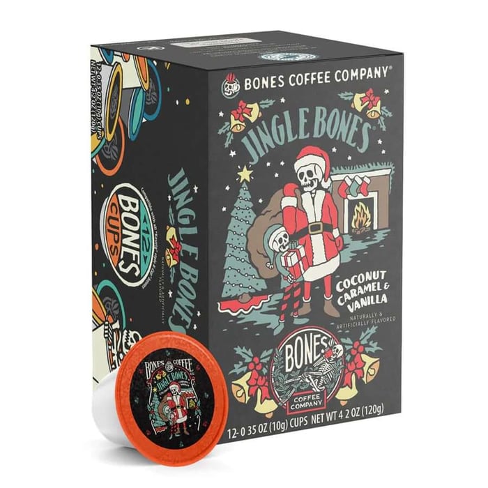 Jingle Bones Bones Cups - 12 Count
