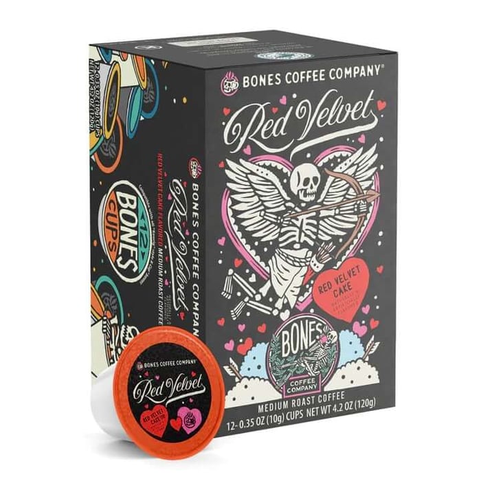 Red Velvet Bones Cups - 12 Count