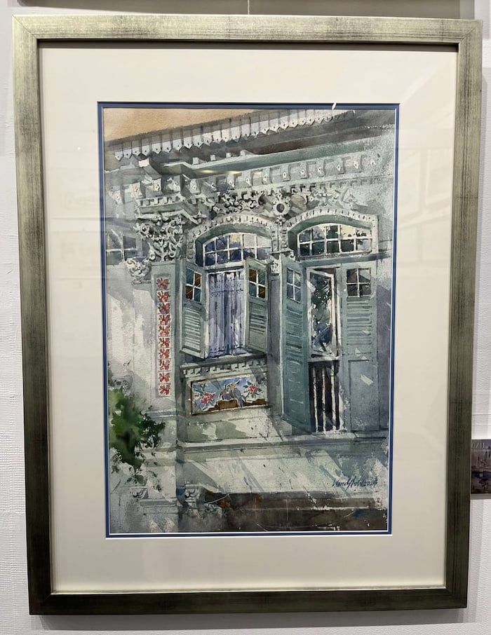 刘奕村 Wendy Low's watercolour painting of windows