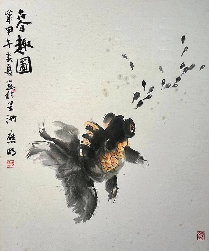 Black goldfish by Yeo Eng Meng