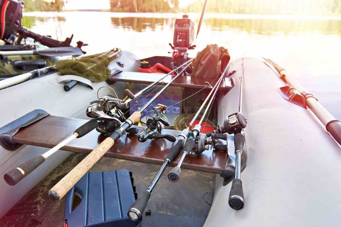 A trolling boat