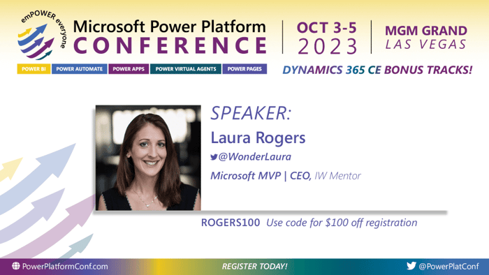 Speaking at the Power Platform Conference