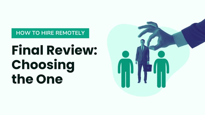 Part 5: Final Review - Choosing the One