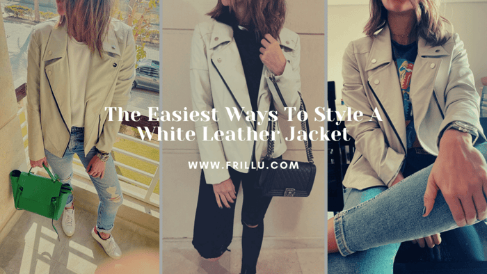 Styling A White Leather Jacket Has Never Been Easier.🤍🤍