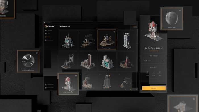Introducing Cargo, a Free 3D Asset Manager Software from KitBash3D