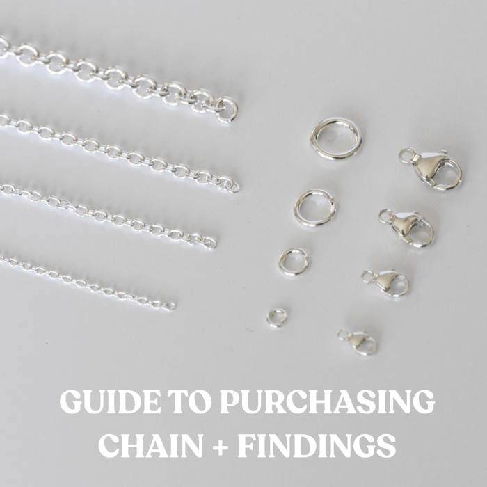 GUIDE TO ORDERING CHAIN AND FINDINGS FOR JEWELRY MAKING