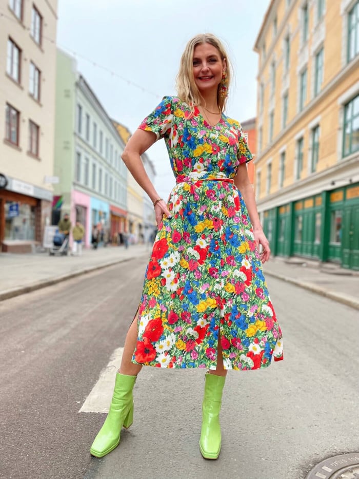 Slik lagde vi Betty Button Dress fra Dianas Vintage❤️