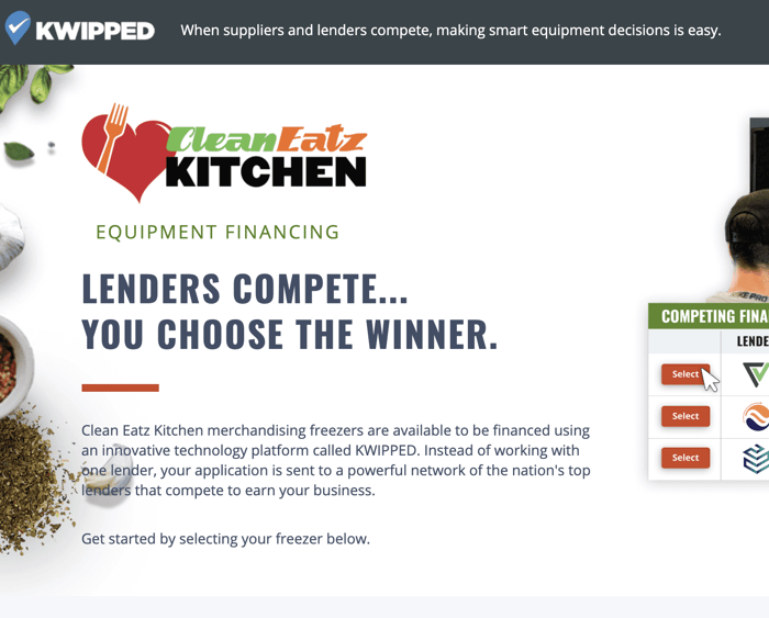 Press Release: KWIPPED’s equipment and financing solution helps Clean Eatz Kitchen connect more people with affordable healthy meals