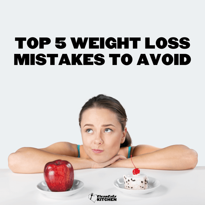 The Top 5 Weight Loss Mistakes to Avoid