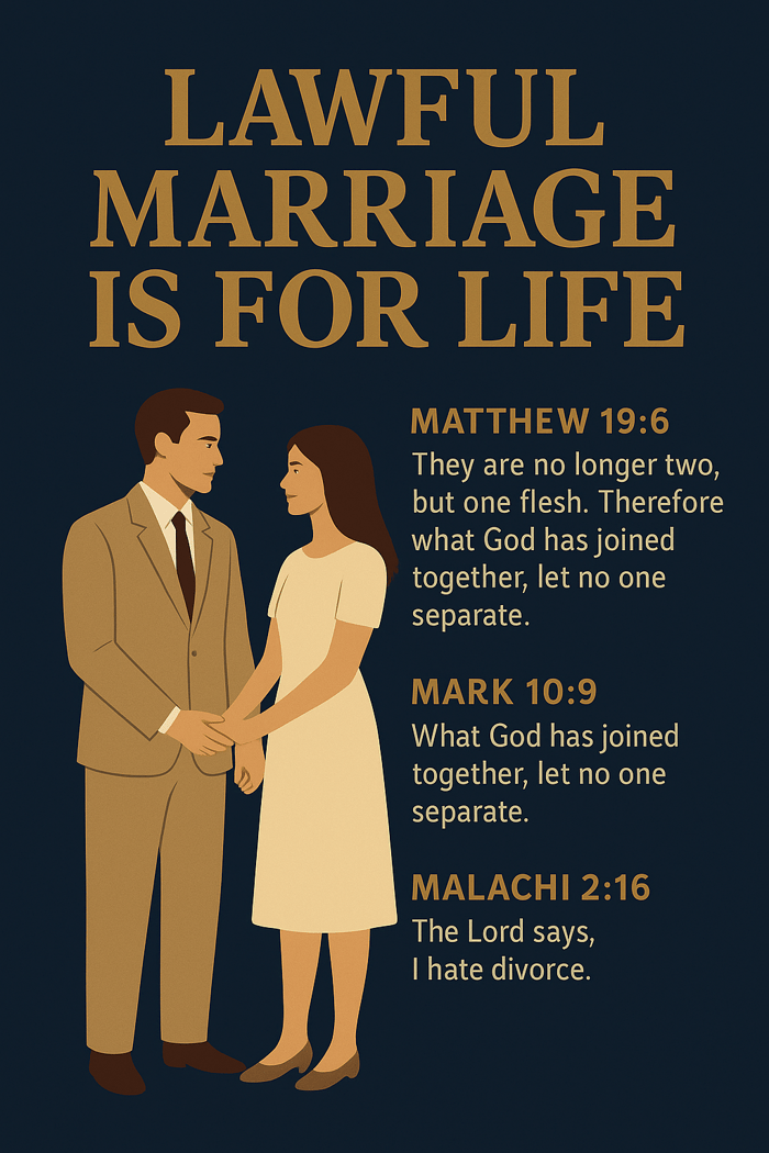 Lawful Marriage Is For Life