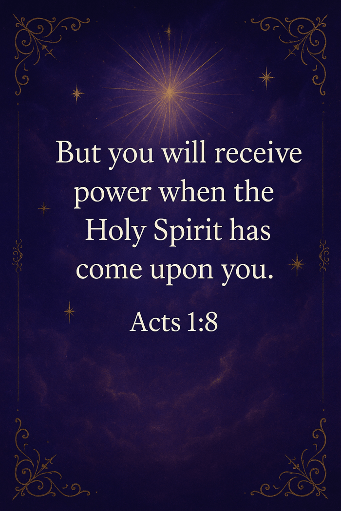 Power From The Spirit Scripture