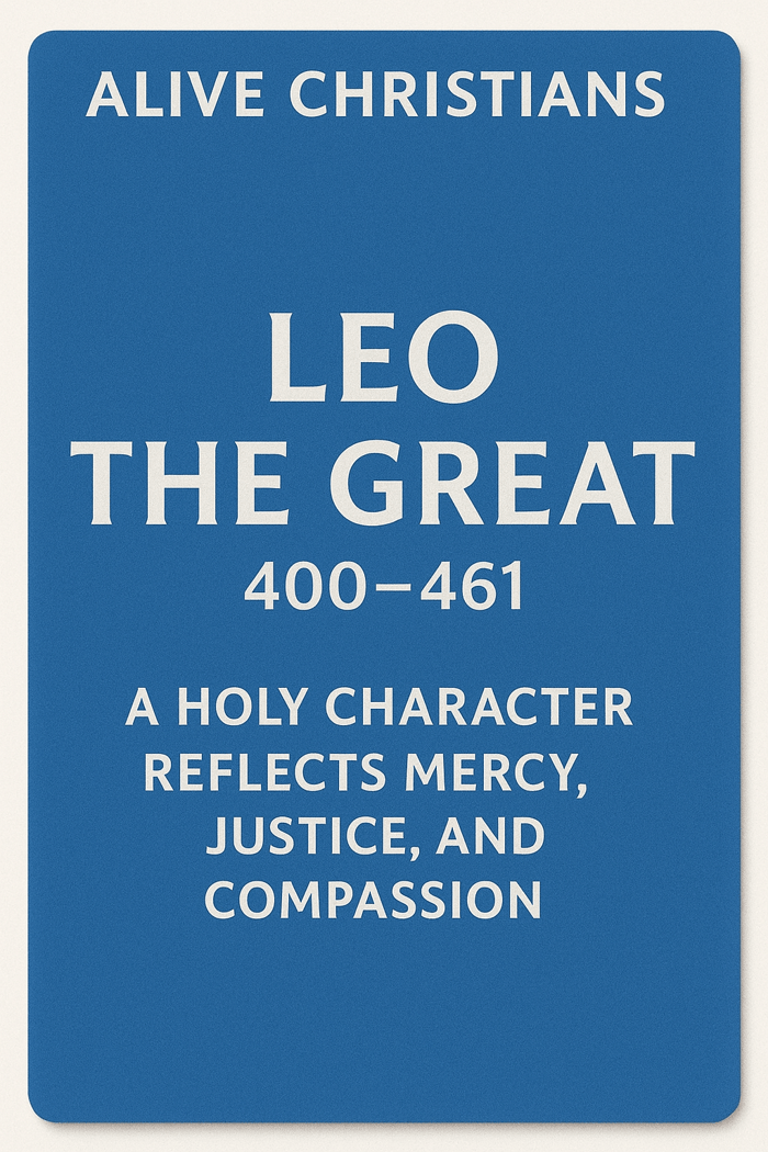 holy character by Leo the great